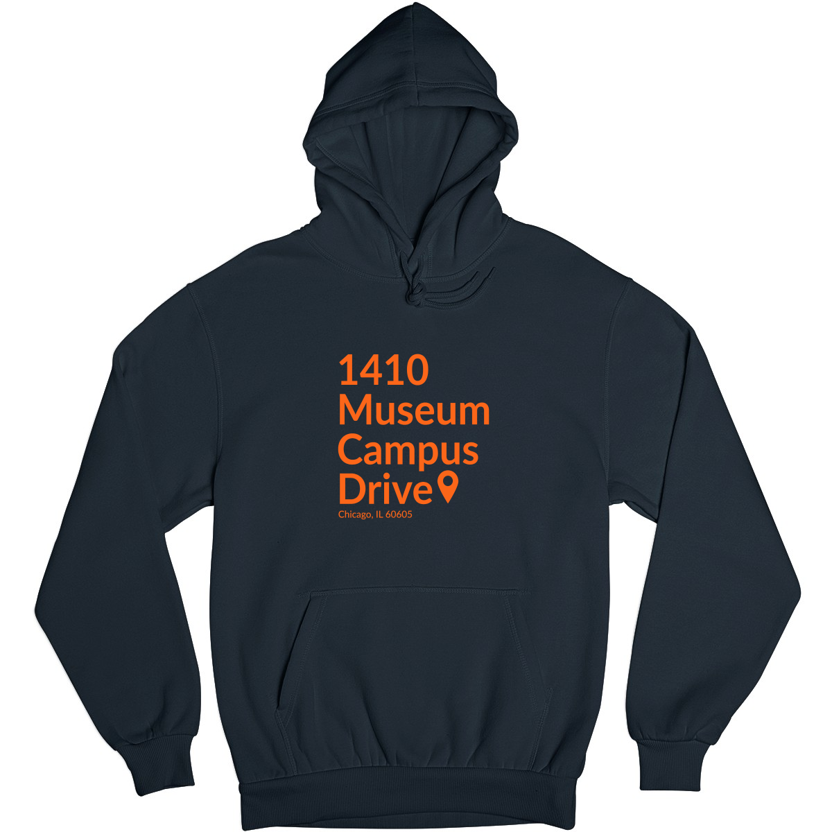 Chicago Football Stadium Unisex Hoodie | Navy