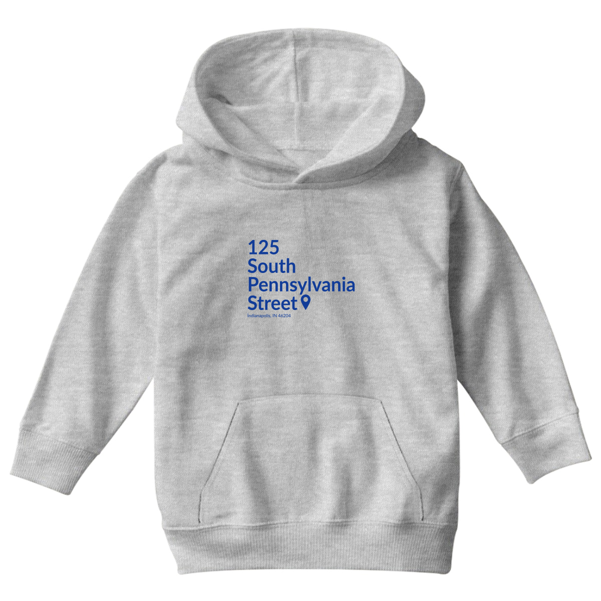 Indiana Basketball Stadium  Kids Hoodie | Gray