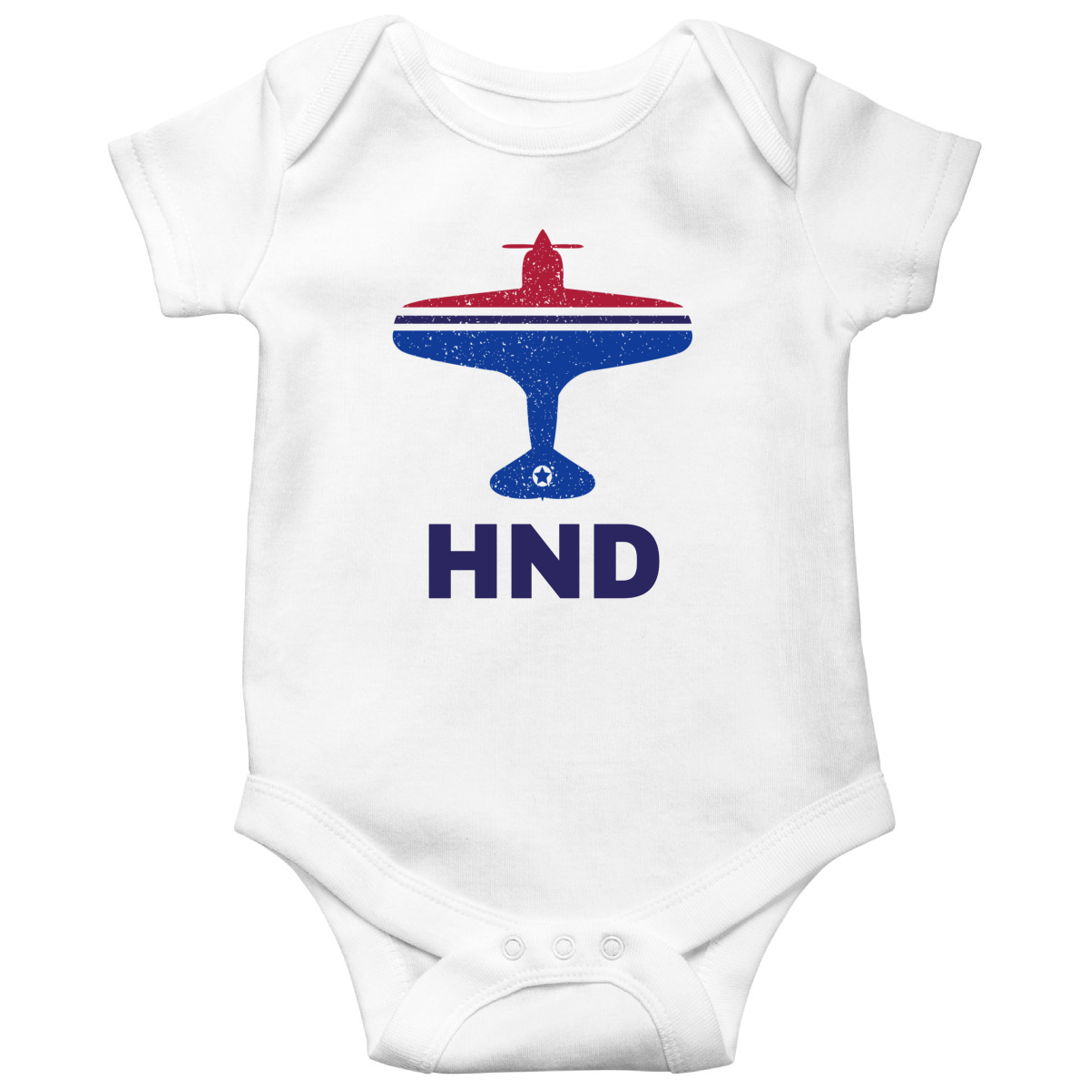 Fly Tokyo HND Airport  Baby Bodysuits | White