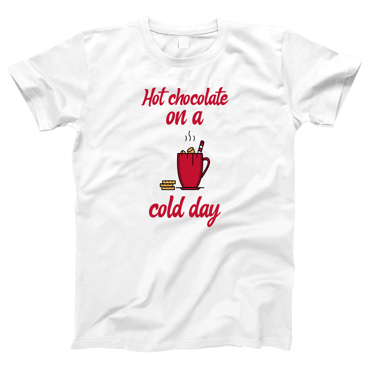 Hot Chocolate on a Cold Day Women's T-shirt | White