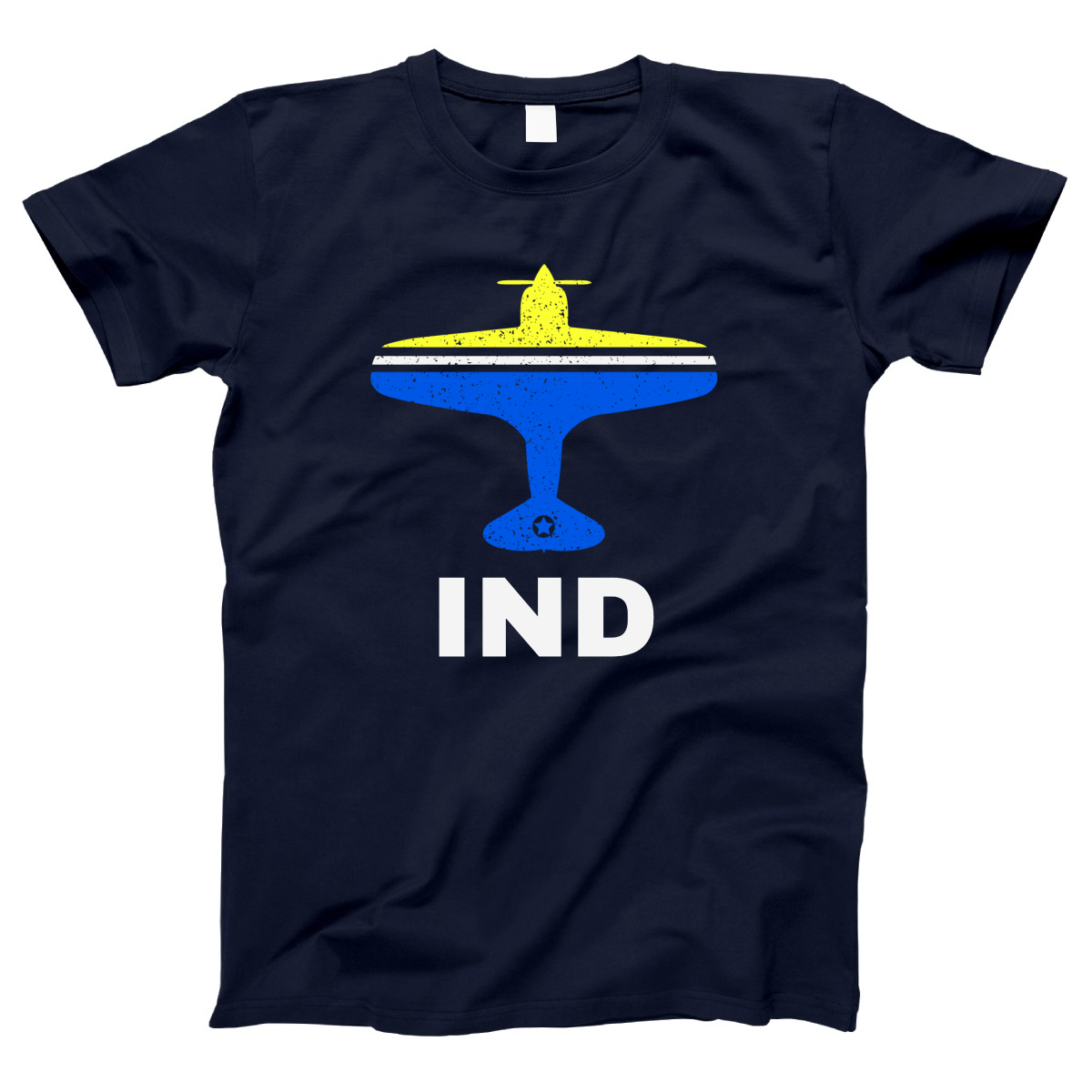 Fly Indianapolis IND Airport Women's T-shirt | Navy