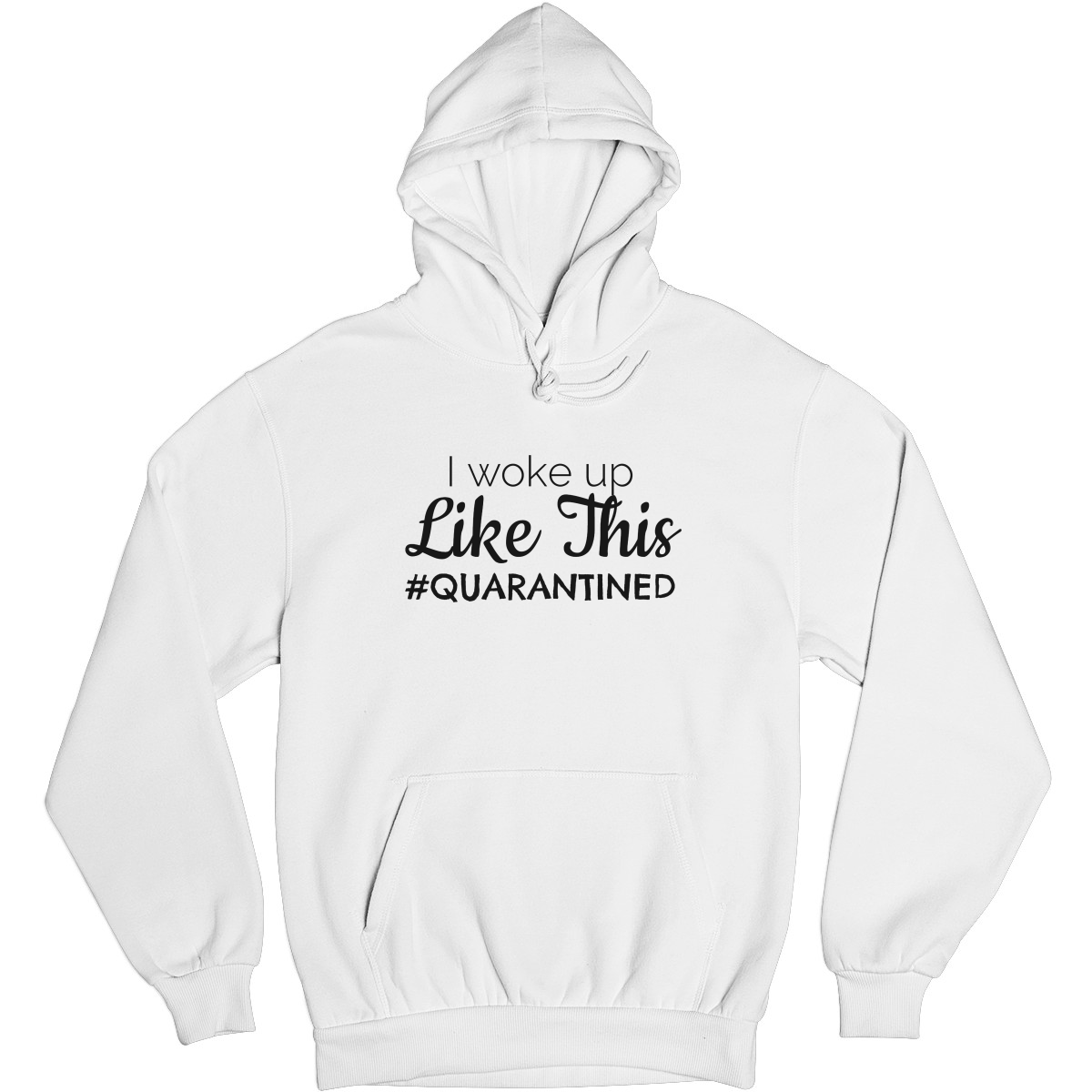 I WOKE UP Unisex Hoodie | White