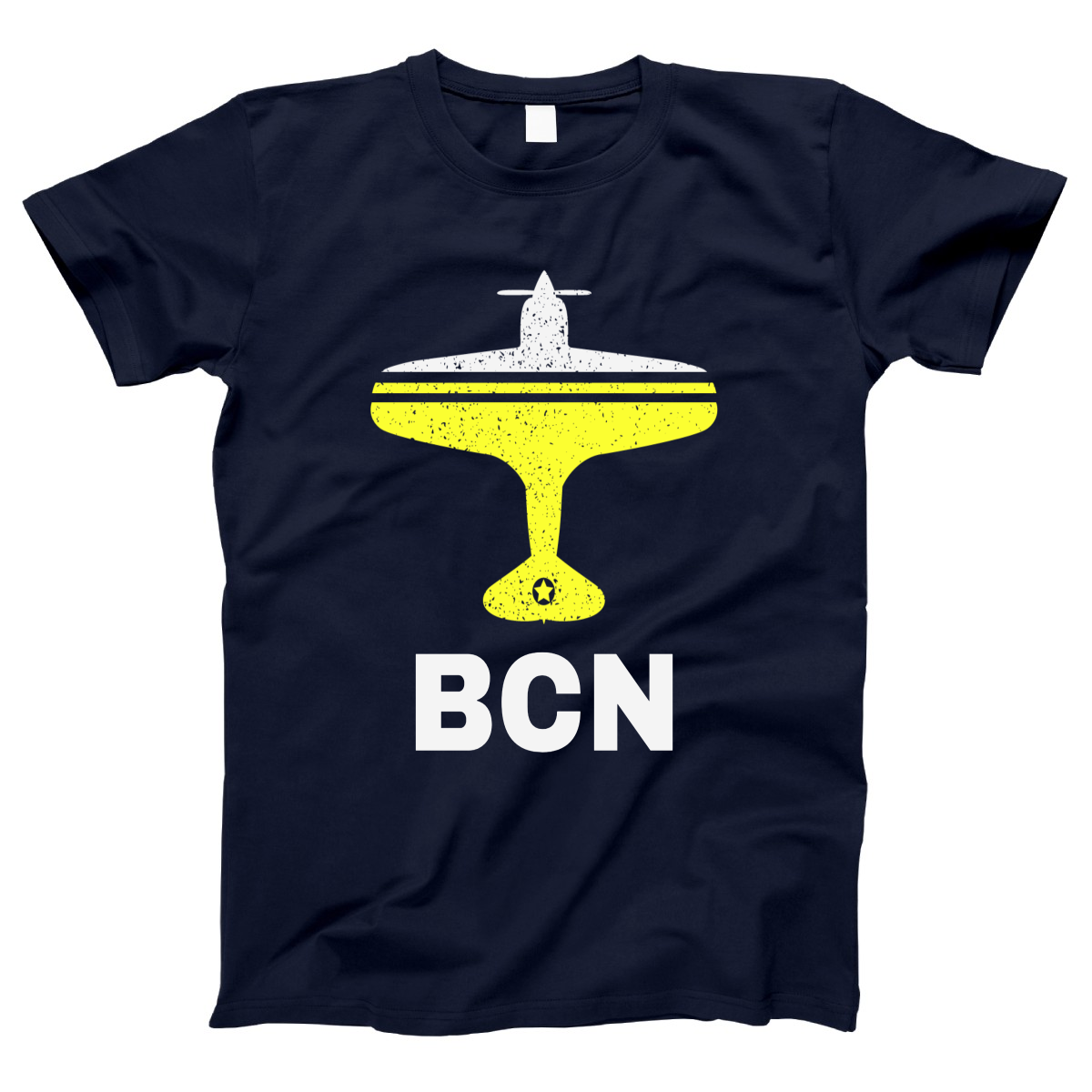 Fly Barcelona BCN Airport Women's T-shirt | Navy