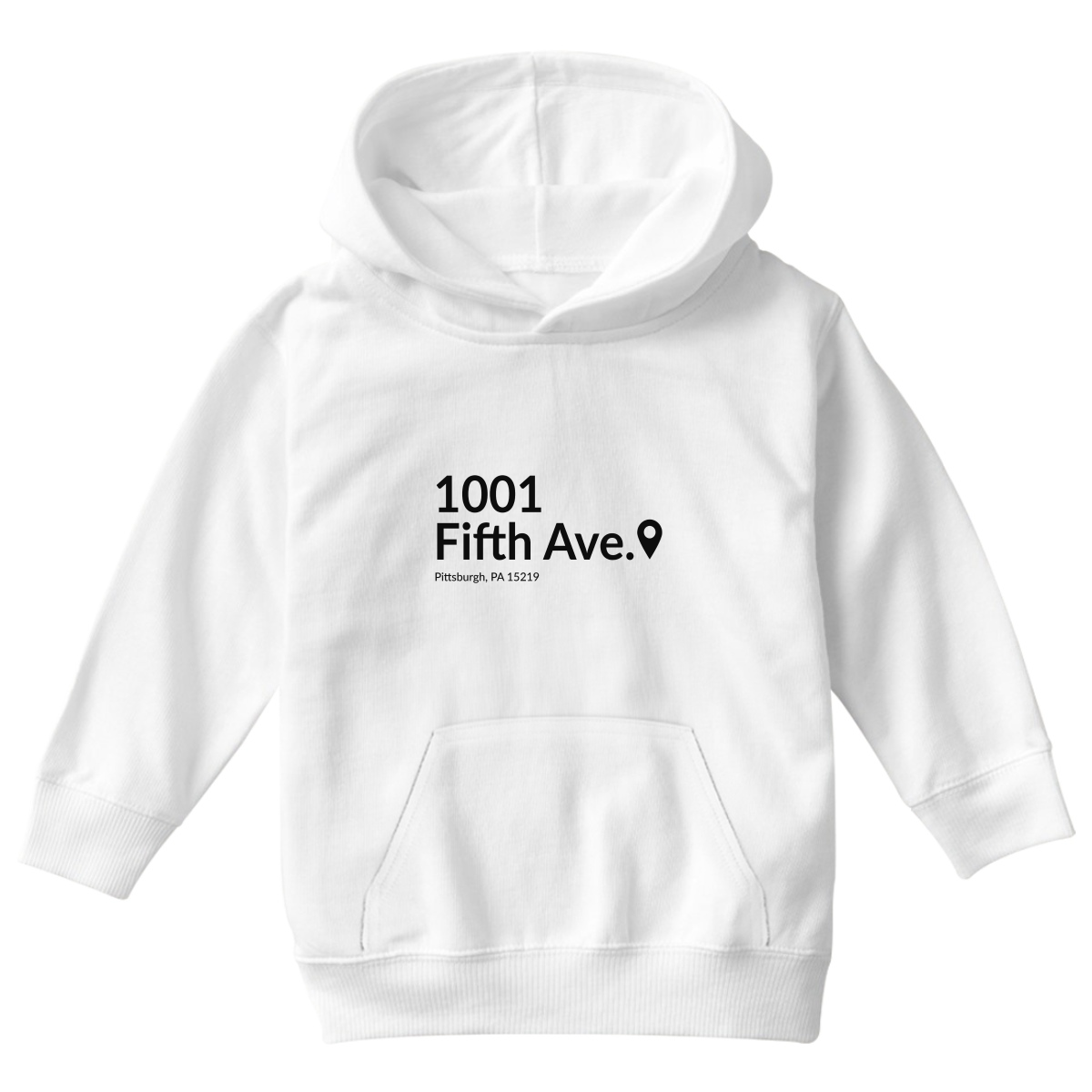 Pittsburgh Hockey Stadium Kids Hoodie | White