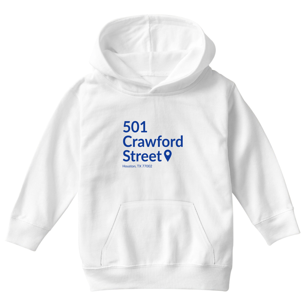 Houston Baseball Stadium  Kids Hoodie | White