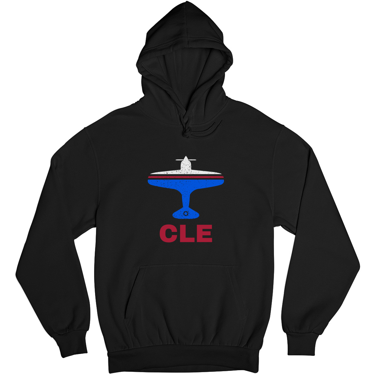 Fly Cleveland CLE Airport Unisex Hoodie | Black