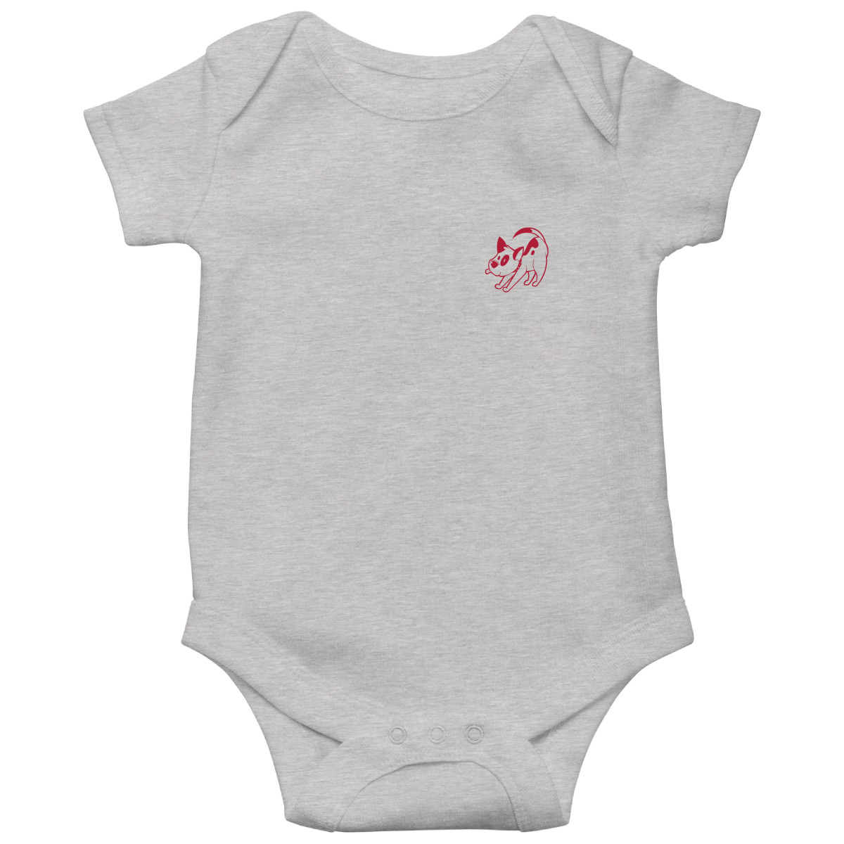 Bull Terrier  Baby Bodysuits | Gray