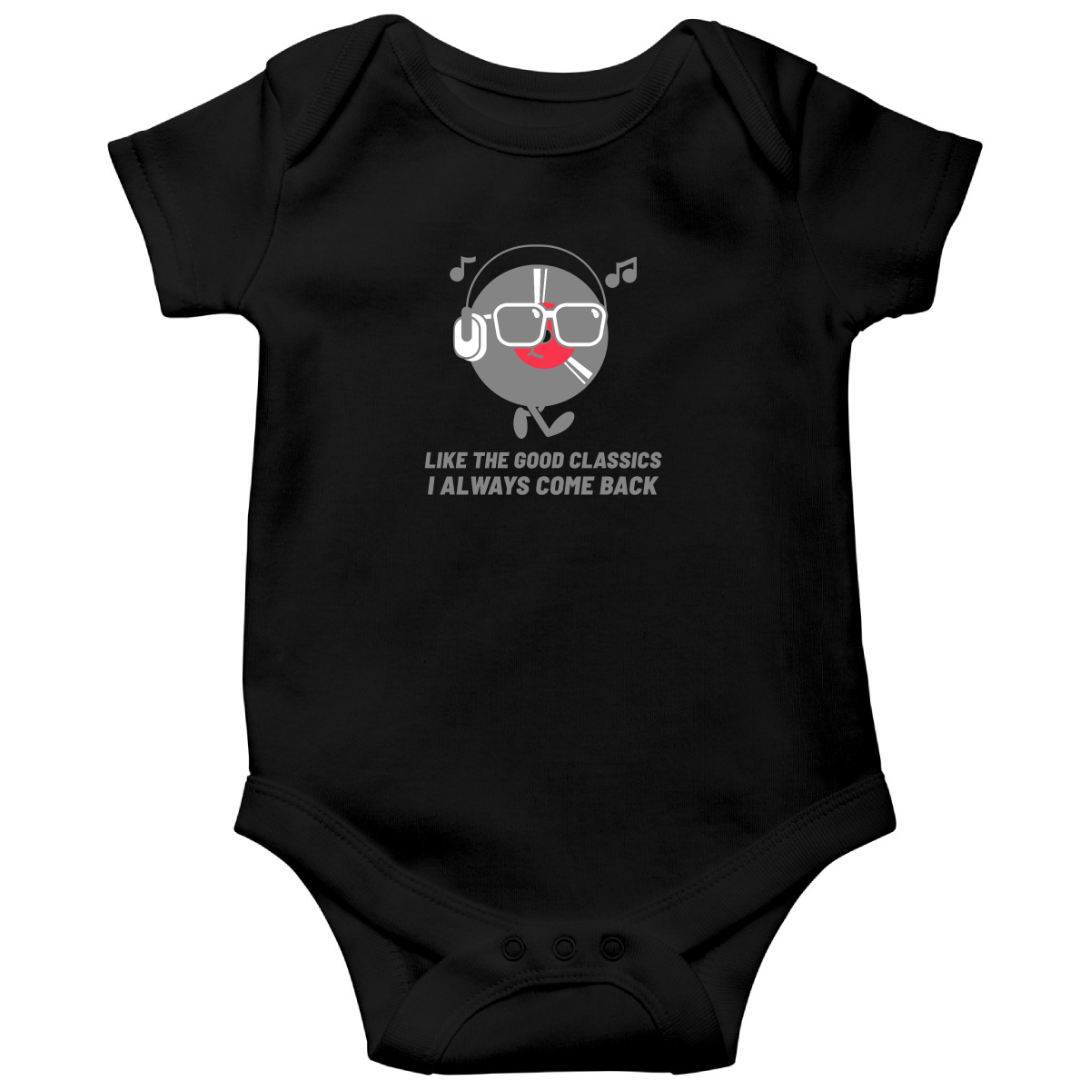 Like a good classic I always come back Baby Bodysuits | Black