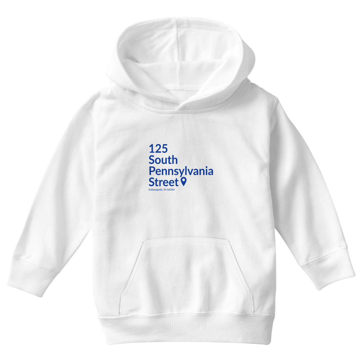 Indiana Basketball Stadium  Kids Hoodie | White