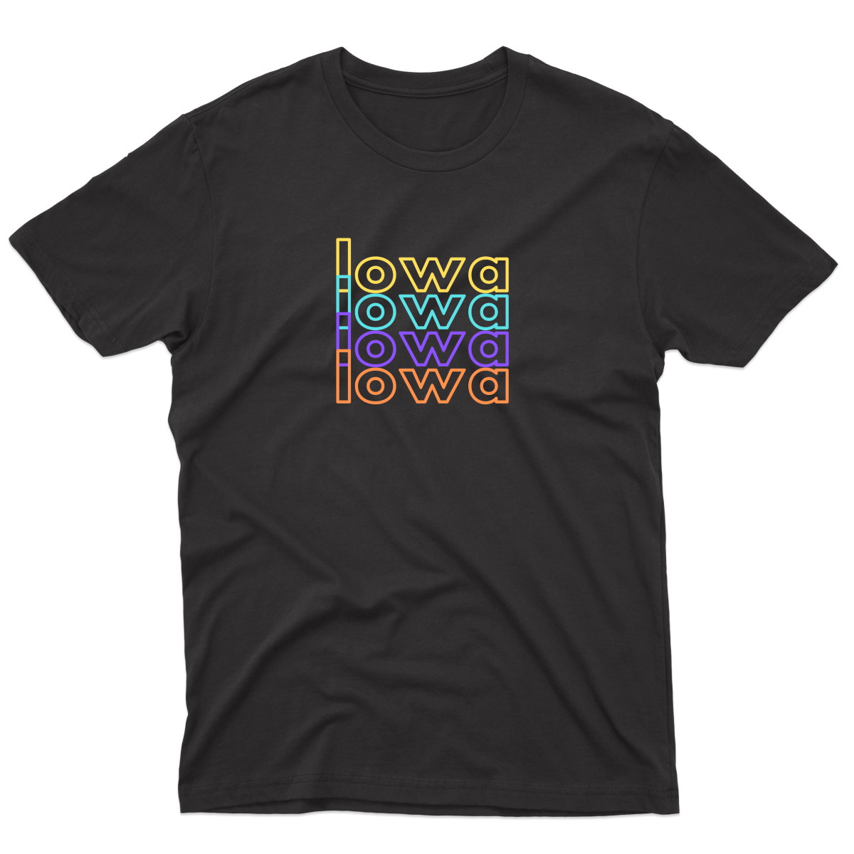 Iowa Men's T-shirt | Black