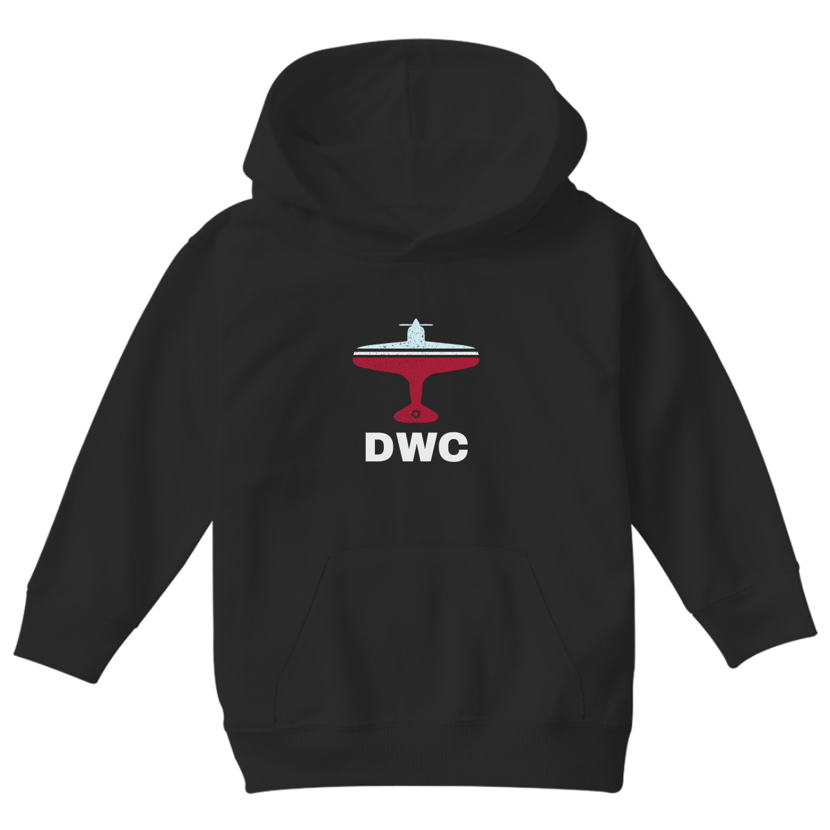 Fly Dubai DWC Airport  Kids Hoodie | Black