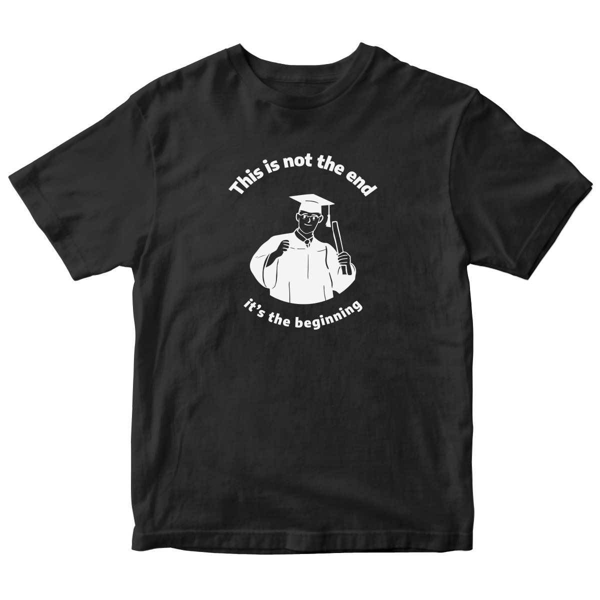 This Is Not The End It's The Beginning Kids T-shirt | Black