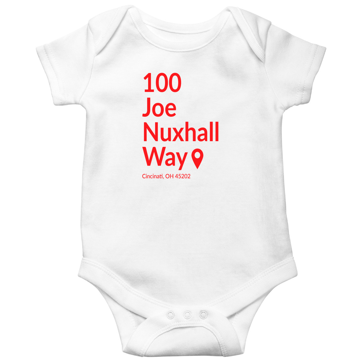 Cincinnati Baseball Stadium Baby Bodysuits