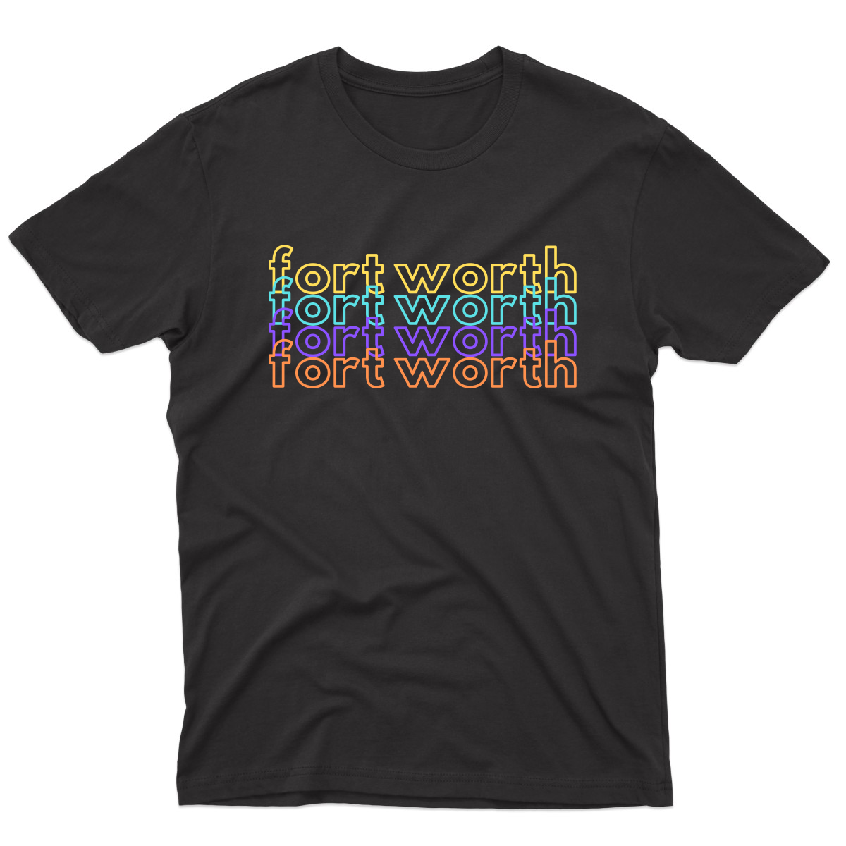 Fort Worth Men's T-shirt | Black