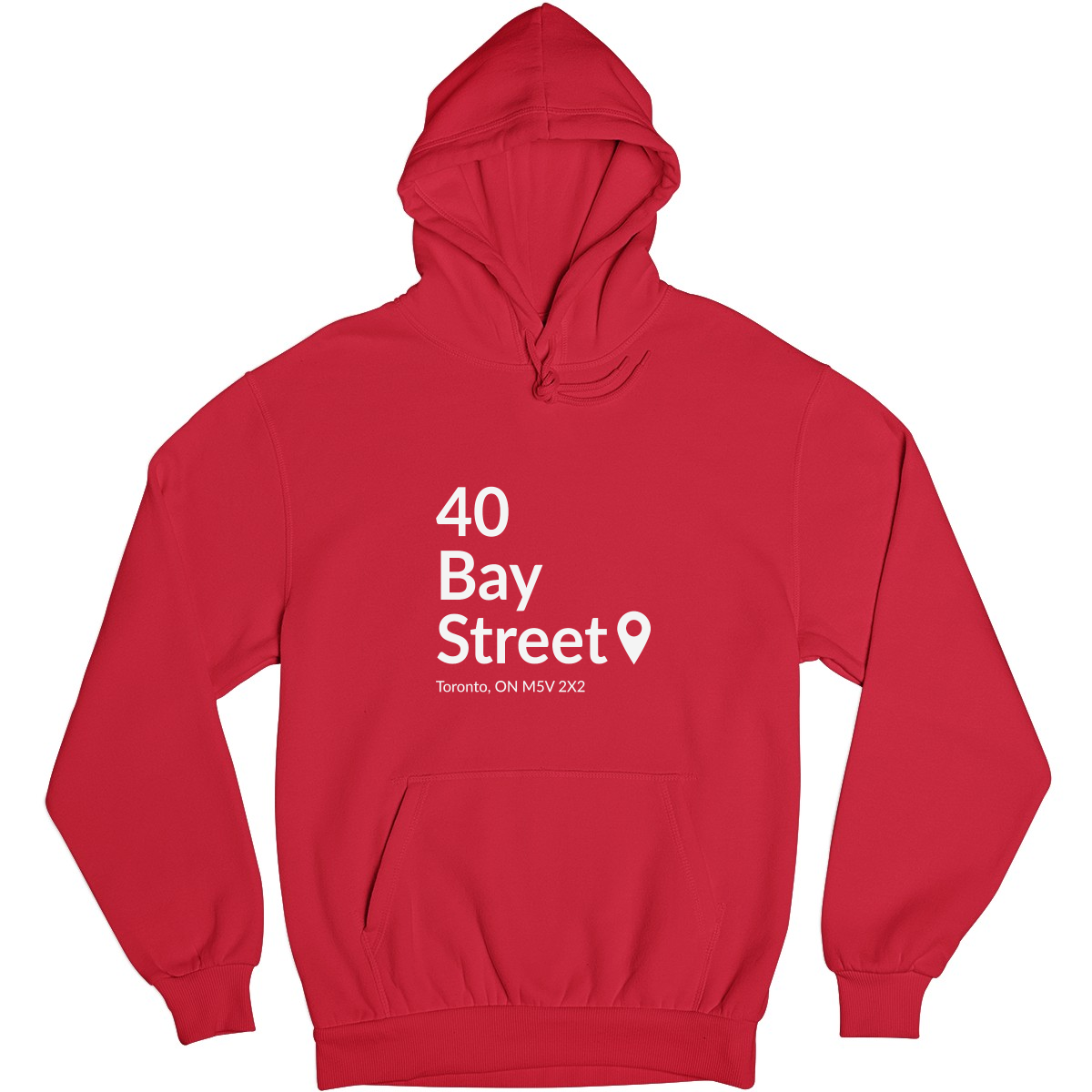 Toronto Basketball Stadium Unisex Hoodie | Red