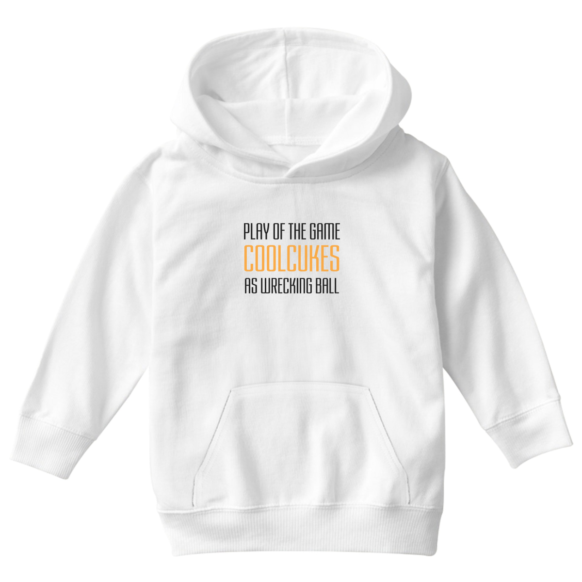 Play of the Game Kids Hoodie | White