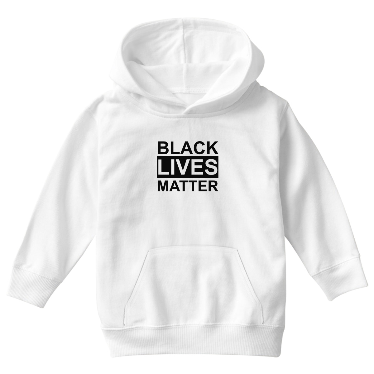 Black Lives Matter Kids Hoodie | White