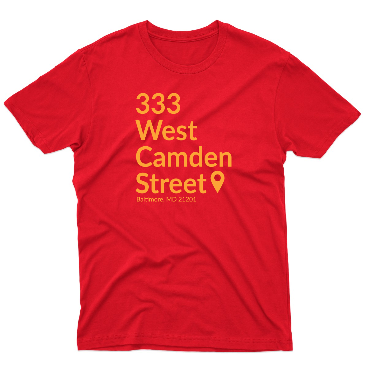 Baltimore Baseball Stadium Men's T-shirt | Red
