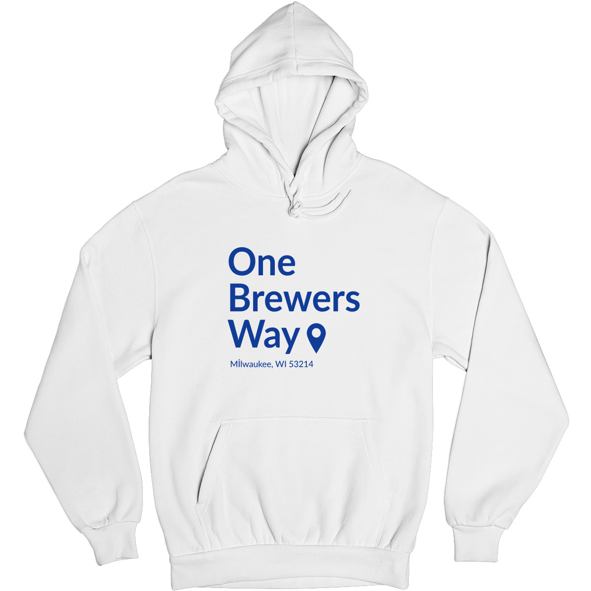 Milwaukee Baseball Stadium Unisex Hoodie | White