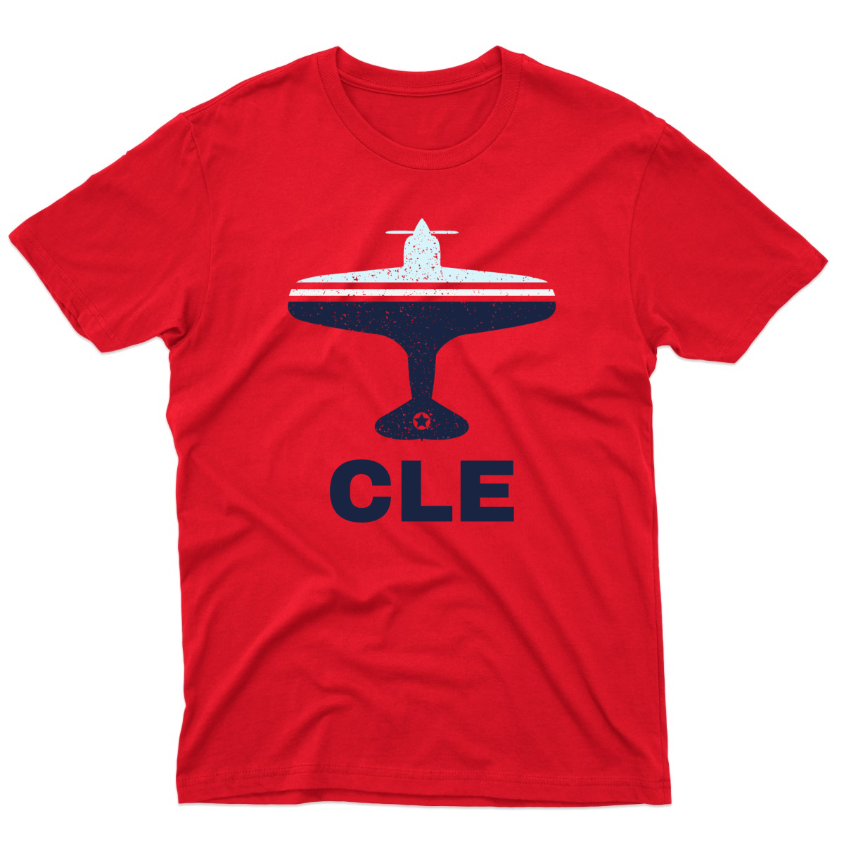 Fly Cleveland CLE Airport Men's T-shirt | Red