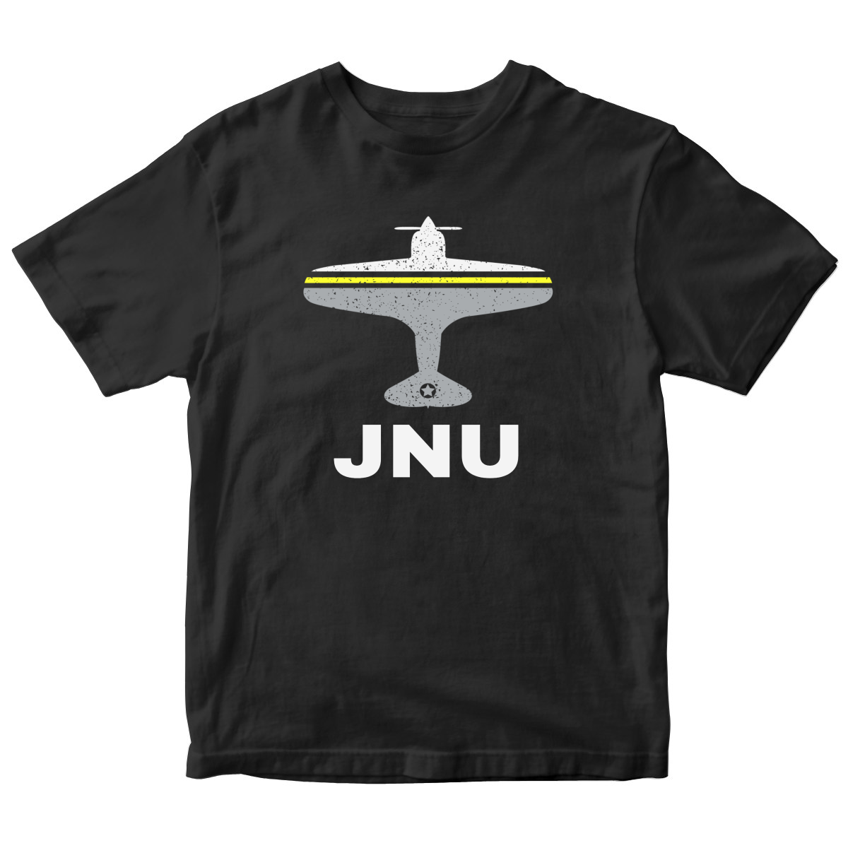 Fly Juneau JNU Airport Kids T-shirt | Black