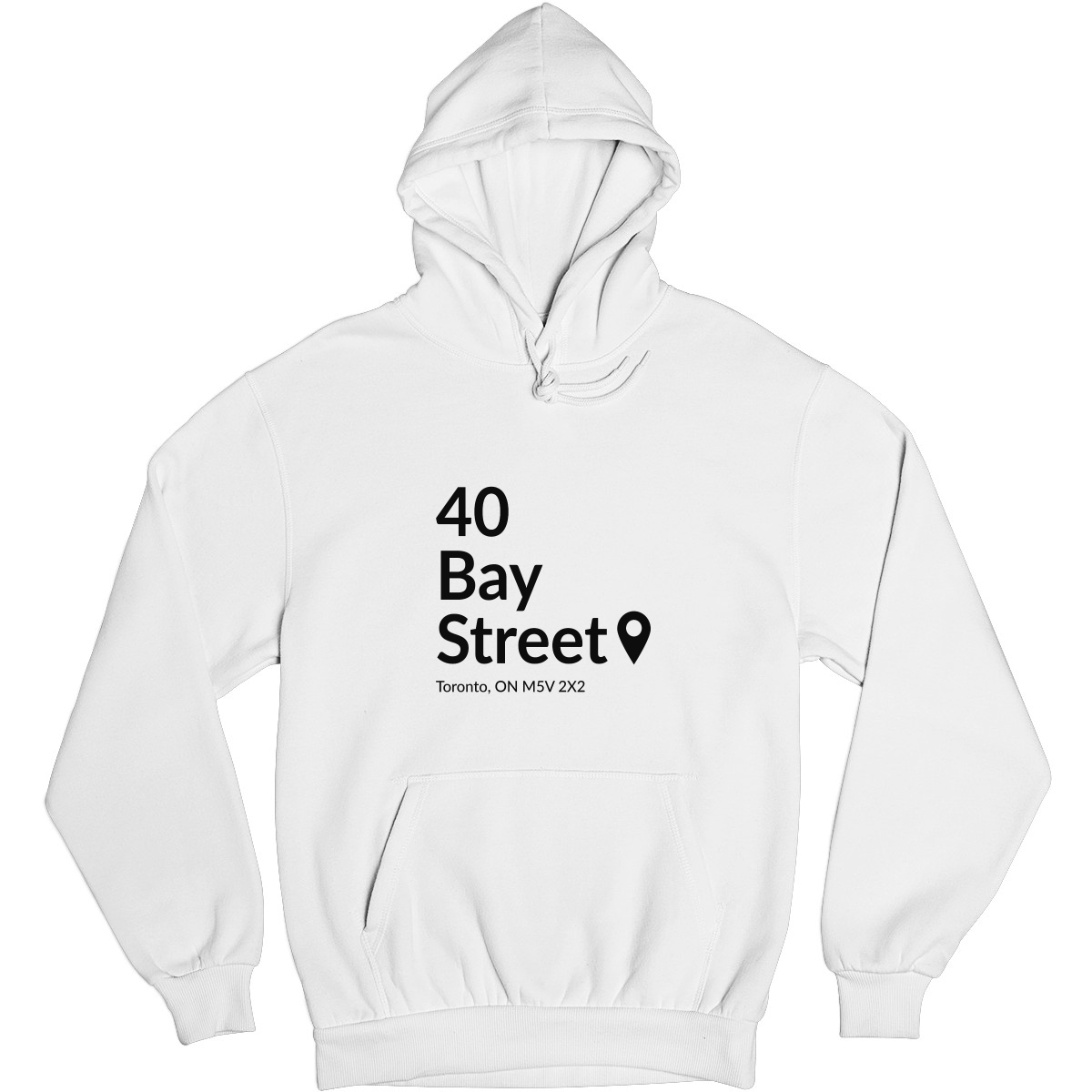 Toronto Basketball Stadium Unisex Hoodie | White