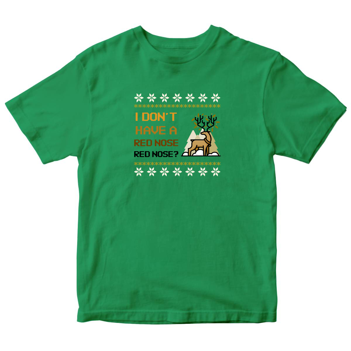 2021 Ugly Sweater Christmas Party Kids T-shirt | Green