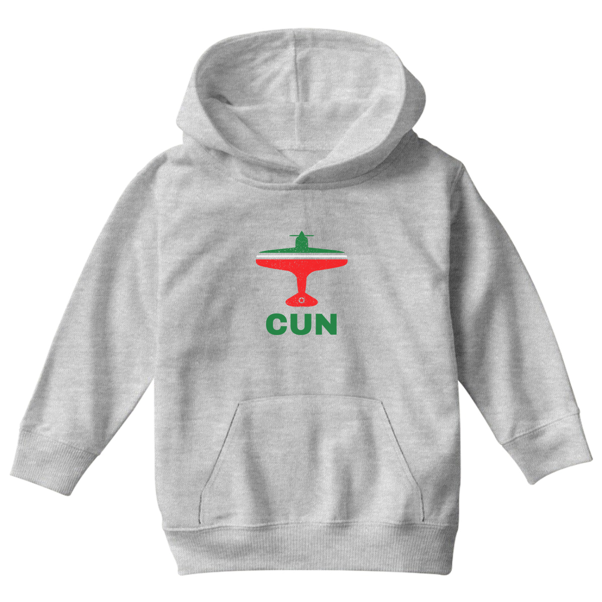 Fly Cancun CUN Airport  Kids Hoodie | Gray