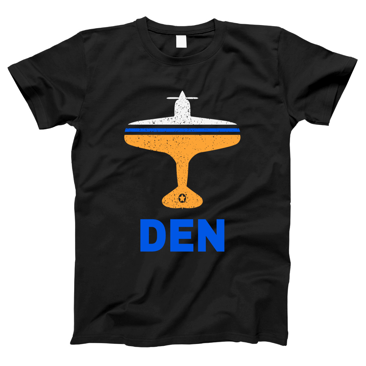 Fly Denver DEN Airport Women's T-shirt | Black