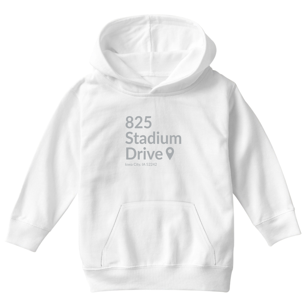 Iowa Football Stadium Kids Hoodie | White