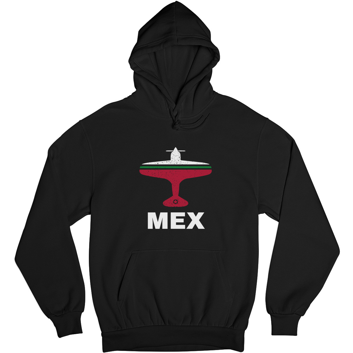 Fly Mexico City MEX Airport  Unisex Hoodie | Black