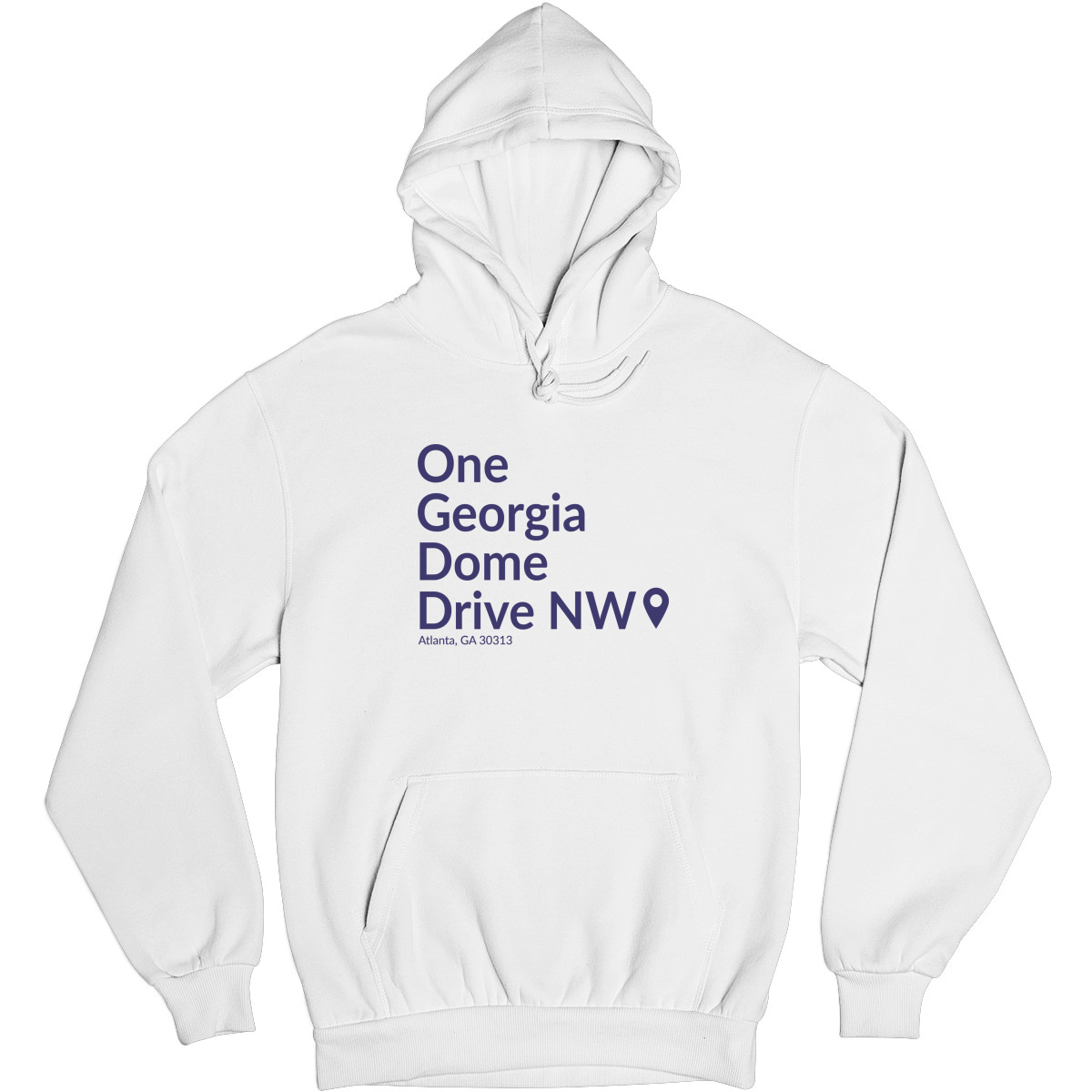 Atlanta Football Stadium Unisex Hoodie | White