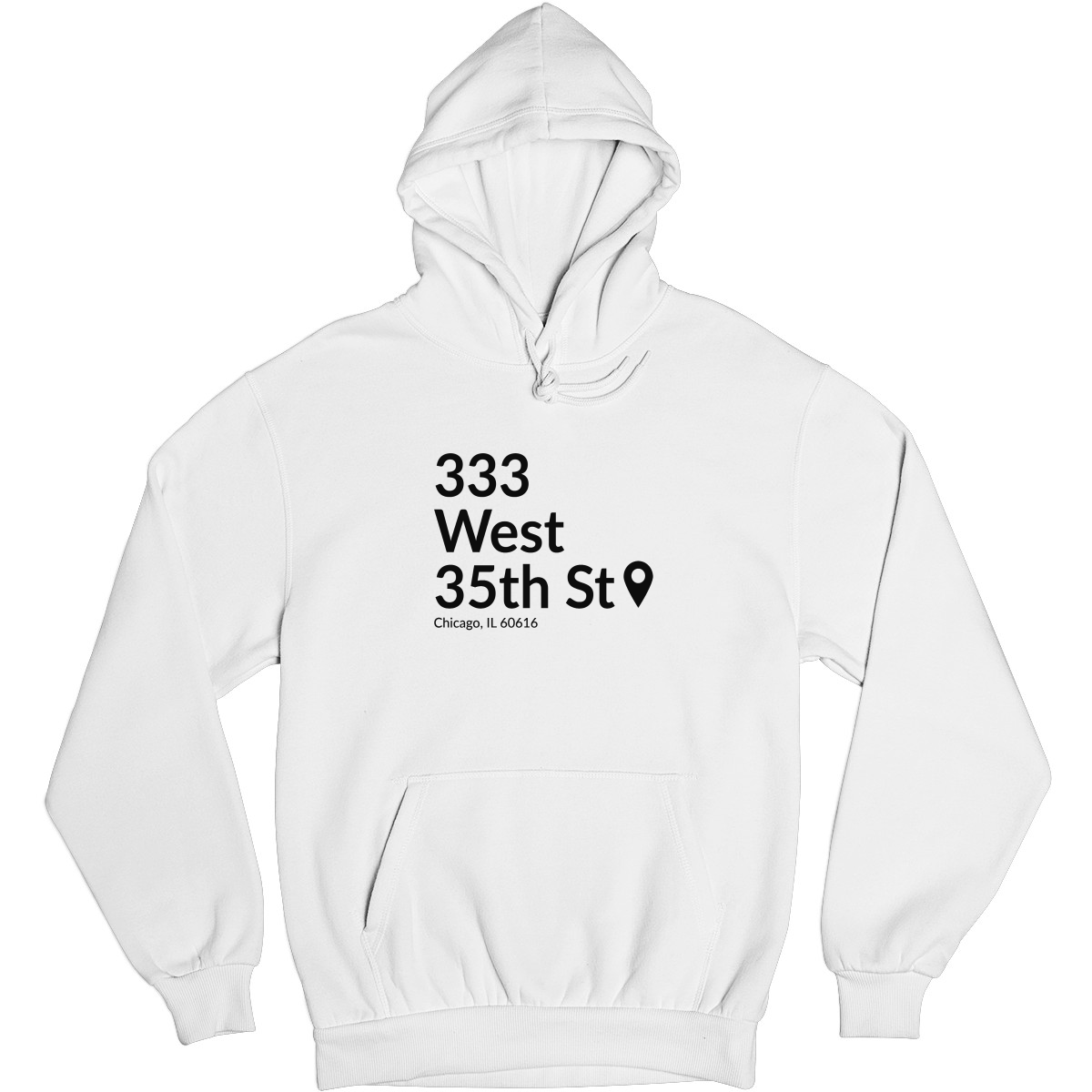 Chicago Baseball Stadium South Side Unisex Hoodie | White