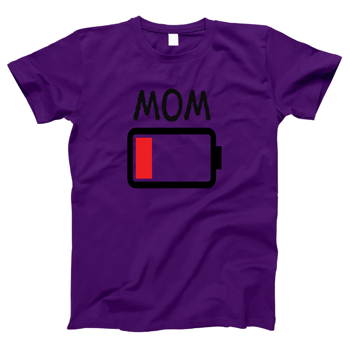 Low Battery Mom Women's T-shirt | Purple