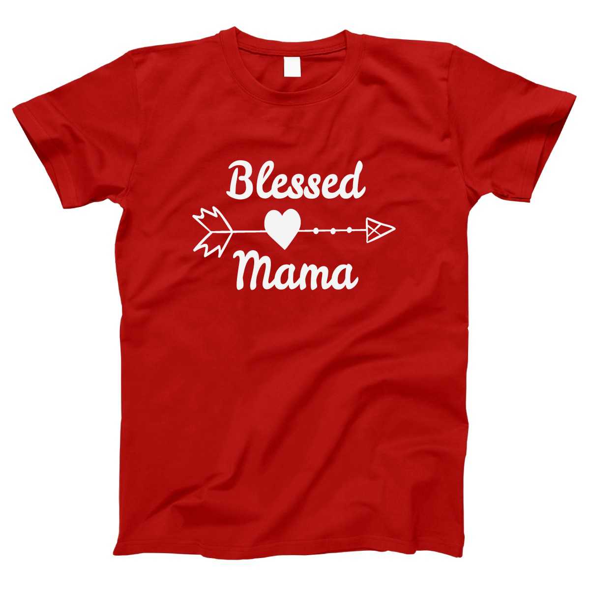 Blessed Mama Shirt Women's T-shirt | Red