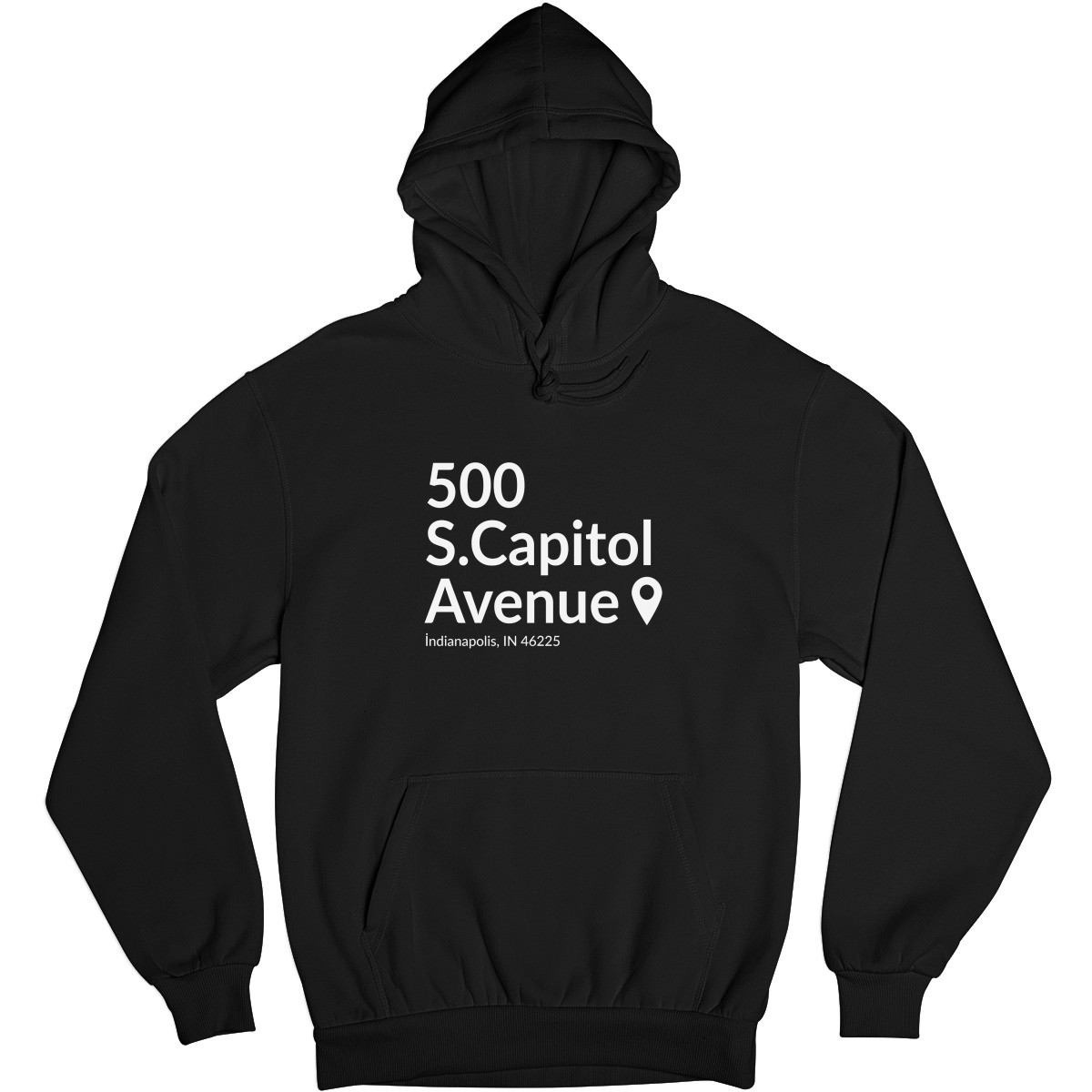 Indianapolis Football Stadium Unisex Hoodie | Black