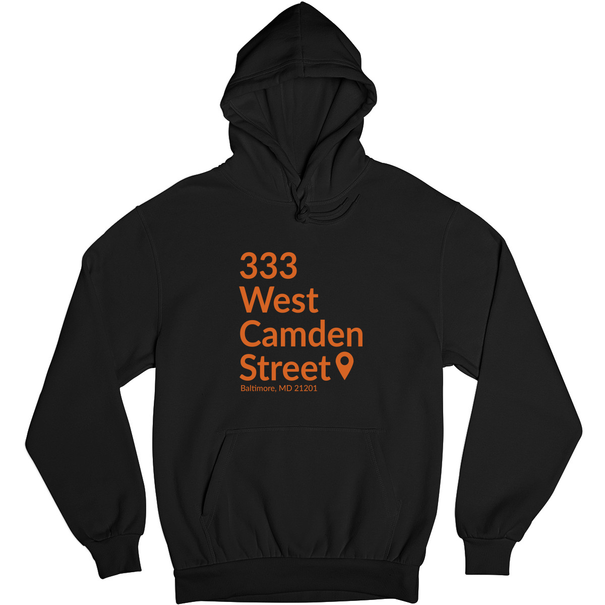 Baltimore Baseball Stadium Unisex Hoodie | Black