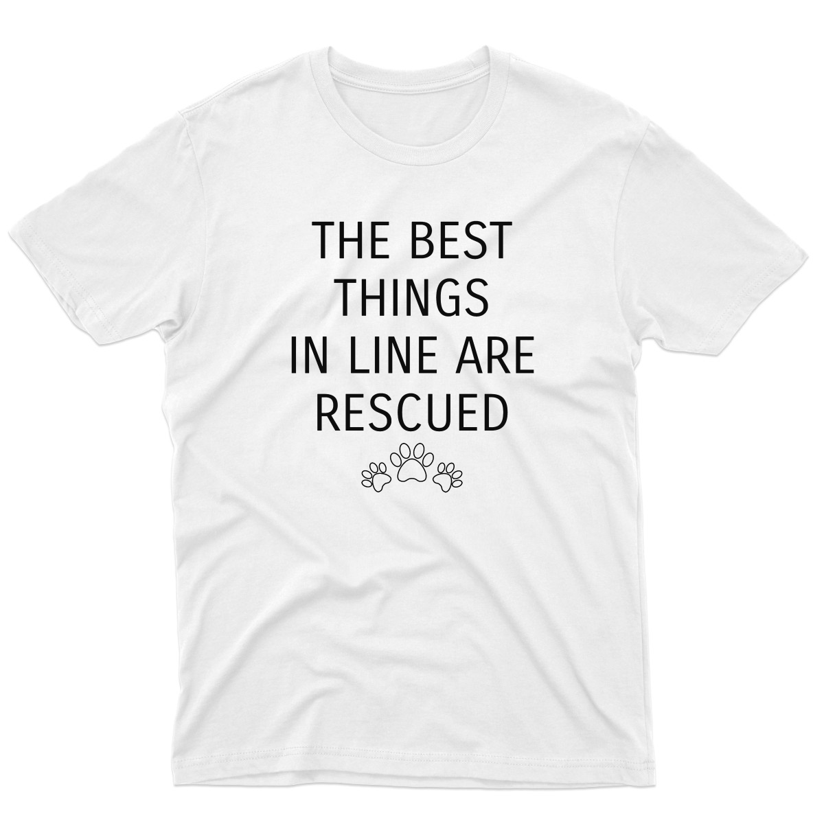 The Best Things In Life Are Rescued Men's T-shirt | White