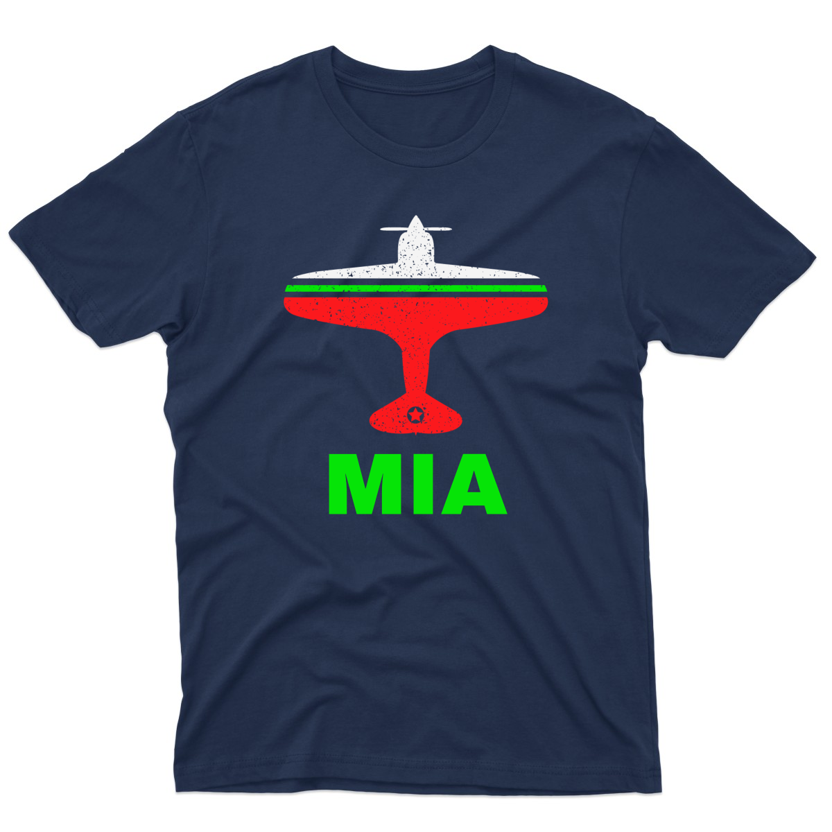 Fly Miami MIA Airport Men's T-shirt | Navy