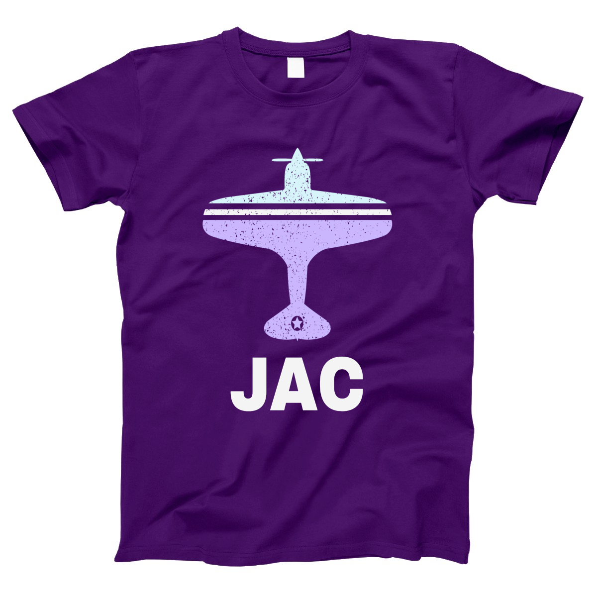 Fly Jackson Hole JAC Airport Women's T-shirt | Purple