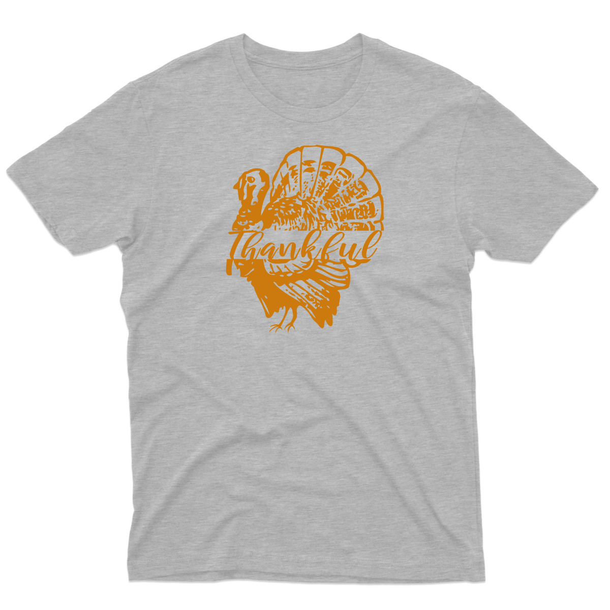 Thankful Turkey Men's T-shirt | Gray