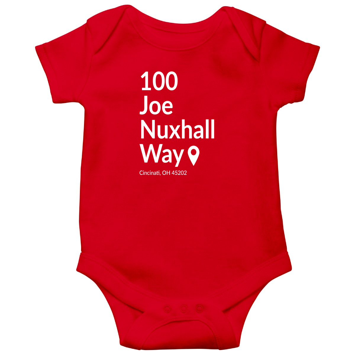 Cincinnati Baseball Stadium Baby Bodysuits