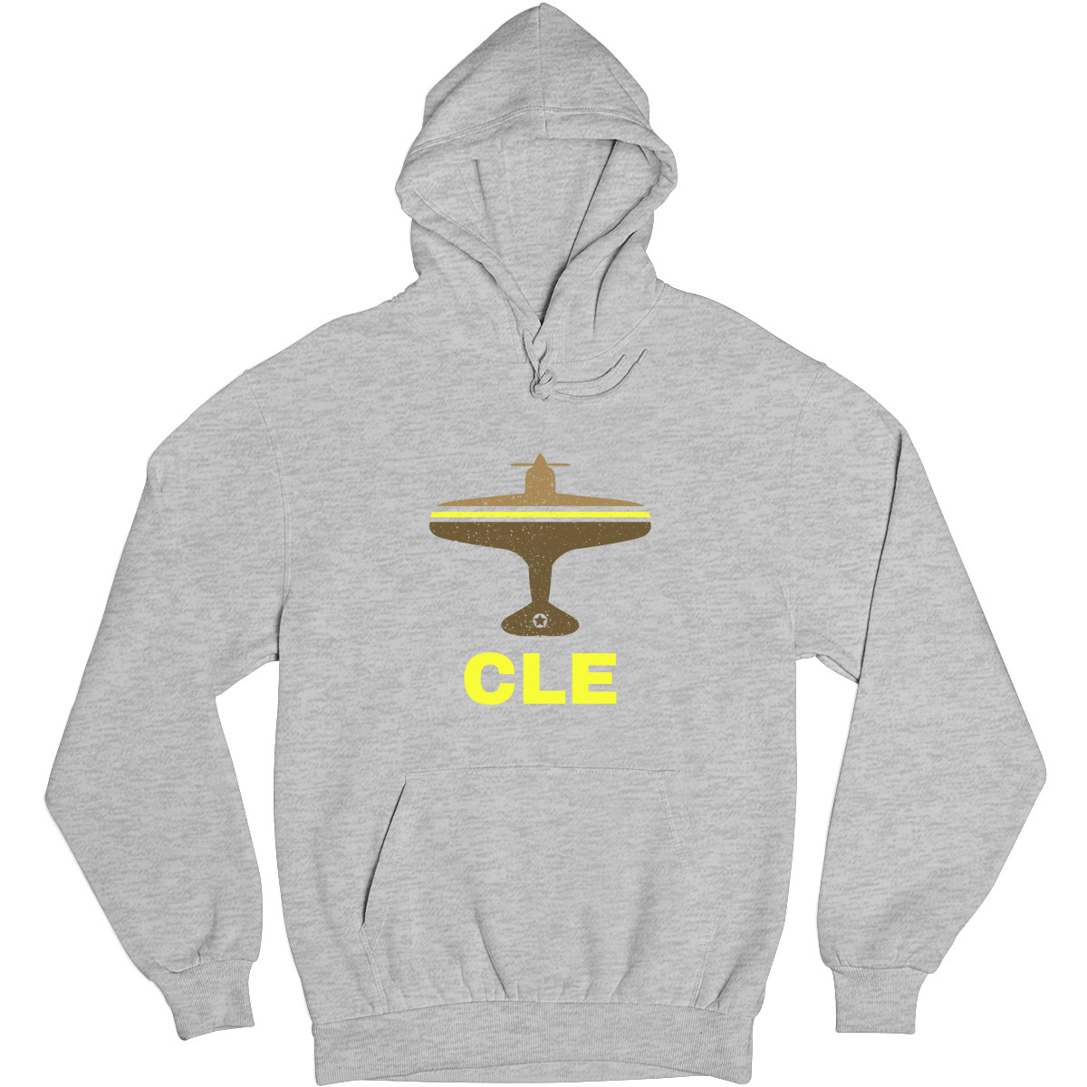 Fly Cleveland CLE Airport Unisex Hoodie | Gray