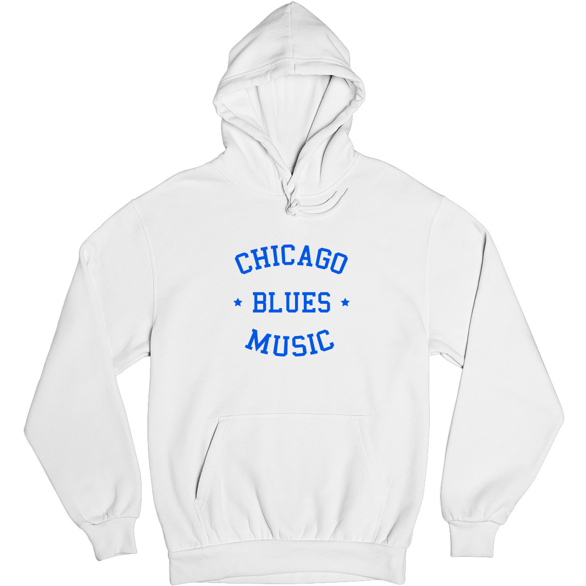 Chicago Blues Music Unisex Hoodie | White