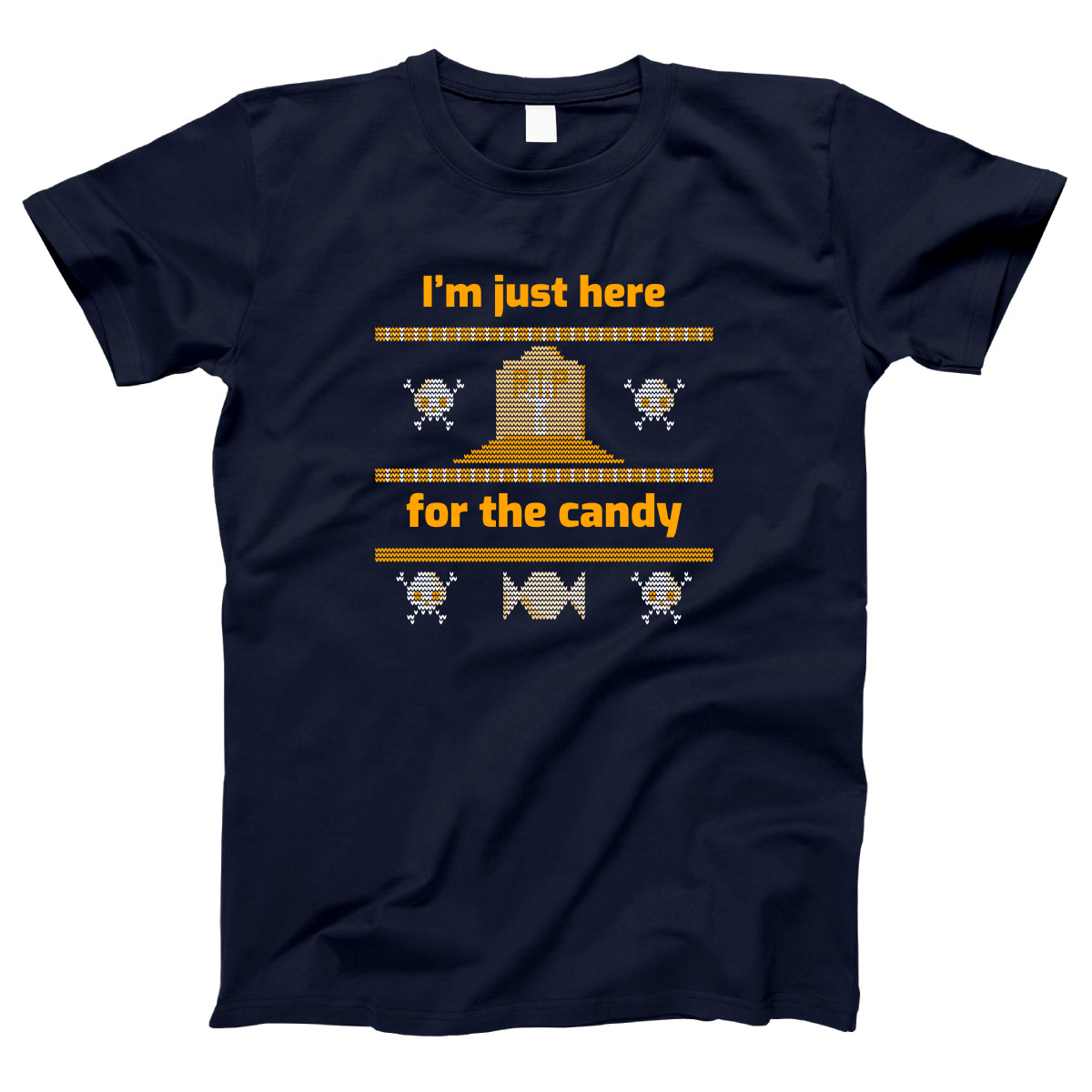 I'm Just Here For the Candy Women's T-shirt | Navy