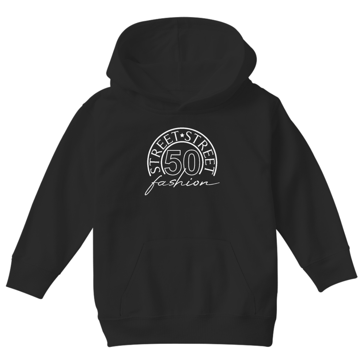 Retro 50 Kids Hoodie | Black