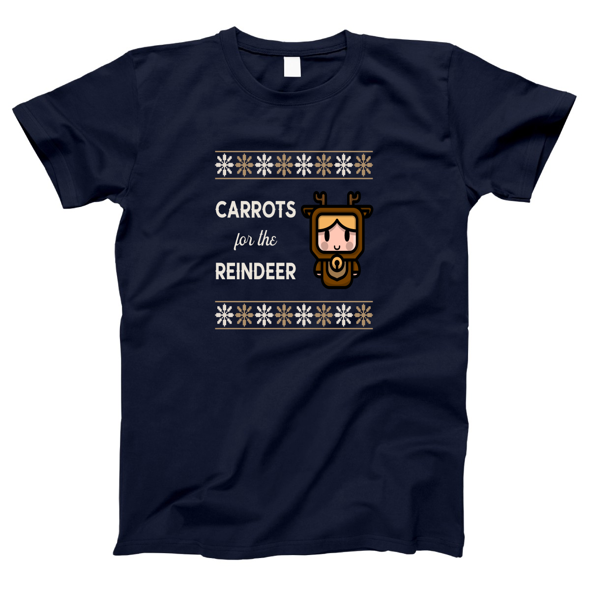 Carrots for the Reindeer Women's T-shirt | Navy