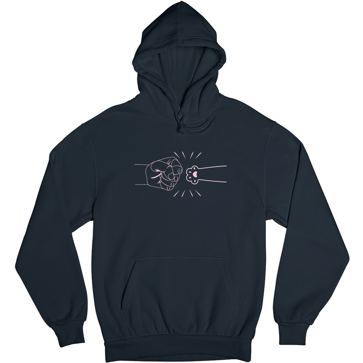 Hand & Paw Unisex Hoodie | Navy