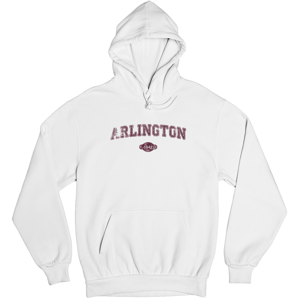 Arlington 1841 Represent Unisex Hoodie | White