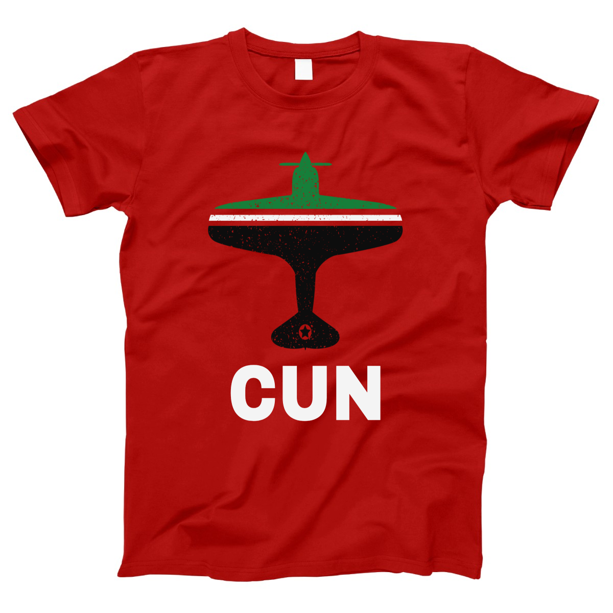 Fly Cancun CUN Airport  Women's T-shirt | Red